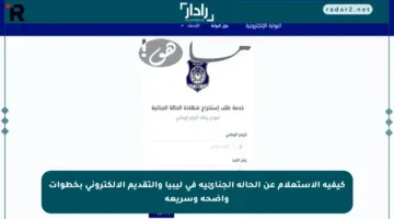 كيفية الاستعلام عن الحالة الجنائية في ليبيا والتقديم الإلكتروني بخطوات واضحة وسريعة